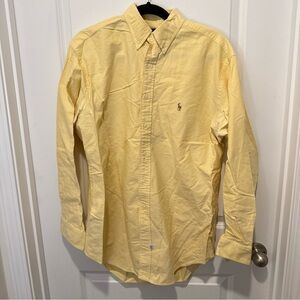 Ralph Lauren Yellow Casual Button Down Shirt